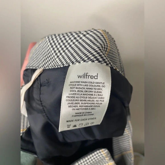 NWOT Wilfred New Classic  Mini Skirt // Black/Cairo Gold - Picture 6 of 8